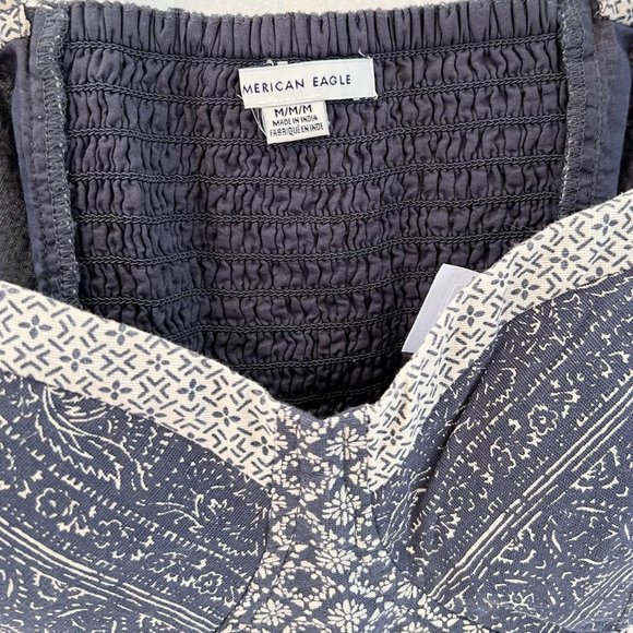 American Eagle Patchwork Bustier Crop Top Corset - Picture 4 of 4